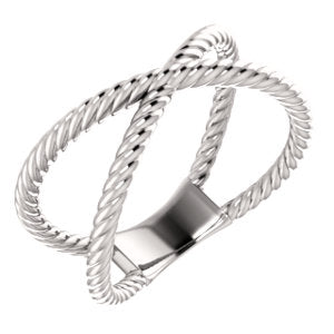 Criss-Cross Rope Ring - Robere's Jewelry