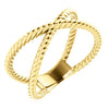 Criss-Cross Rope Ring - Robere's Jewelry