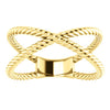 Criss-Cross Rope Ring - Robere's Jewelry