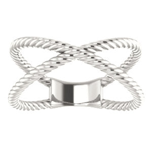 Criss-Cross Rope Ring - Robere's Jewelry