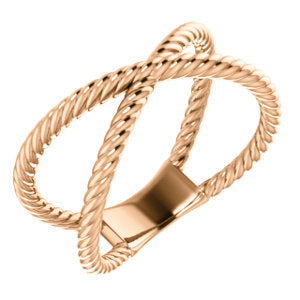 Criss-Cross Rope Ring - Robere's Jewelry